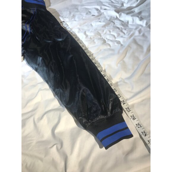 Air Jordan 1 Wings Retro Royal Authentic Black Satin Jacket - Picture 8 of 9